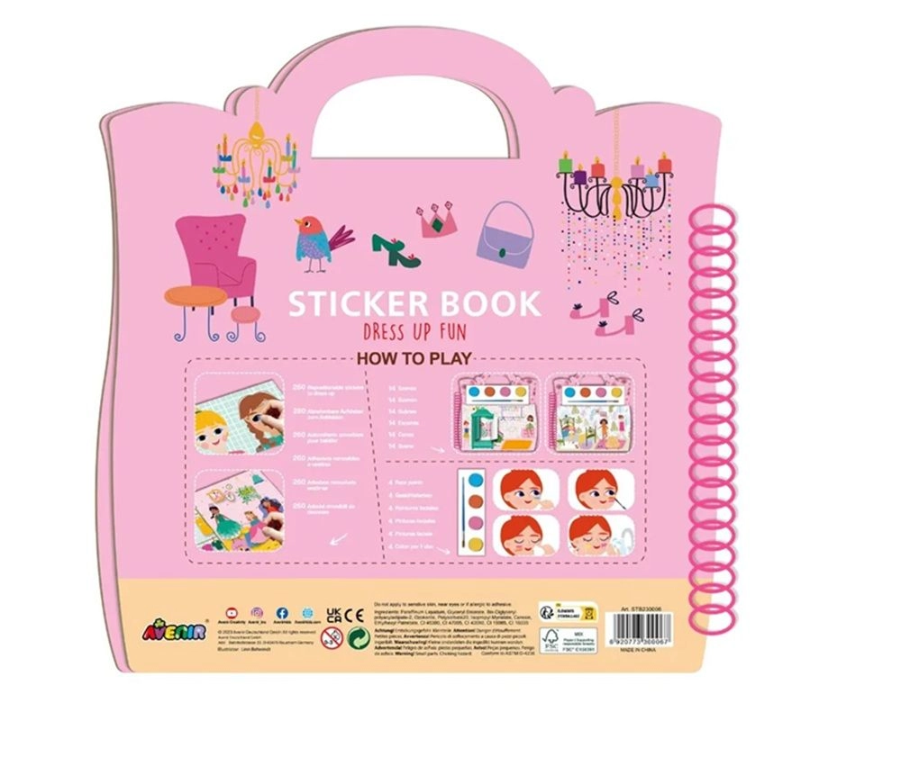 Dress Up Activity Sticker Book 260 pcs