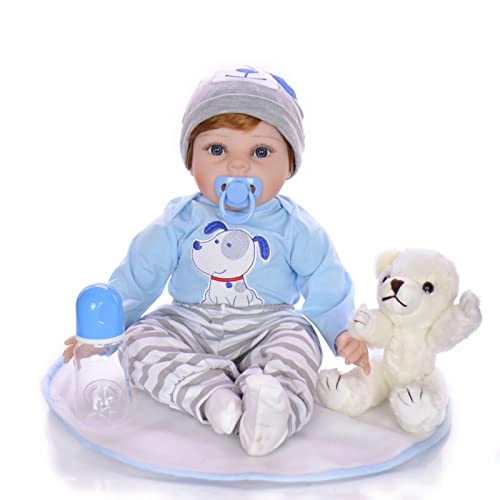 Reborn Baby Doll - 55cm Soft Silicone Limbs Cloth Body