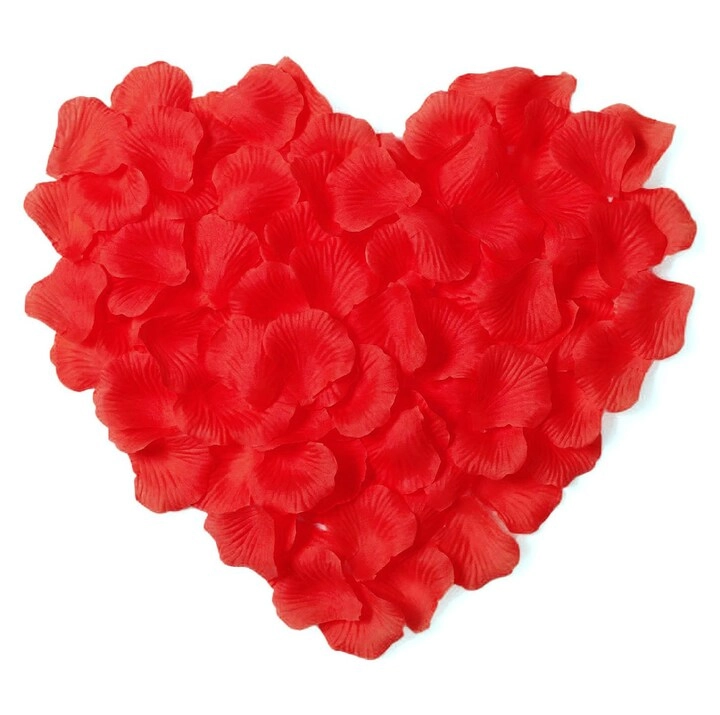 Party Time Trading LLC Artificial Flower Silk Petals - 500-Pieces Romantic Night Wedding Engagement Valentine's Day