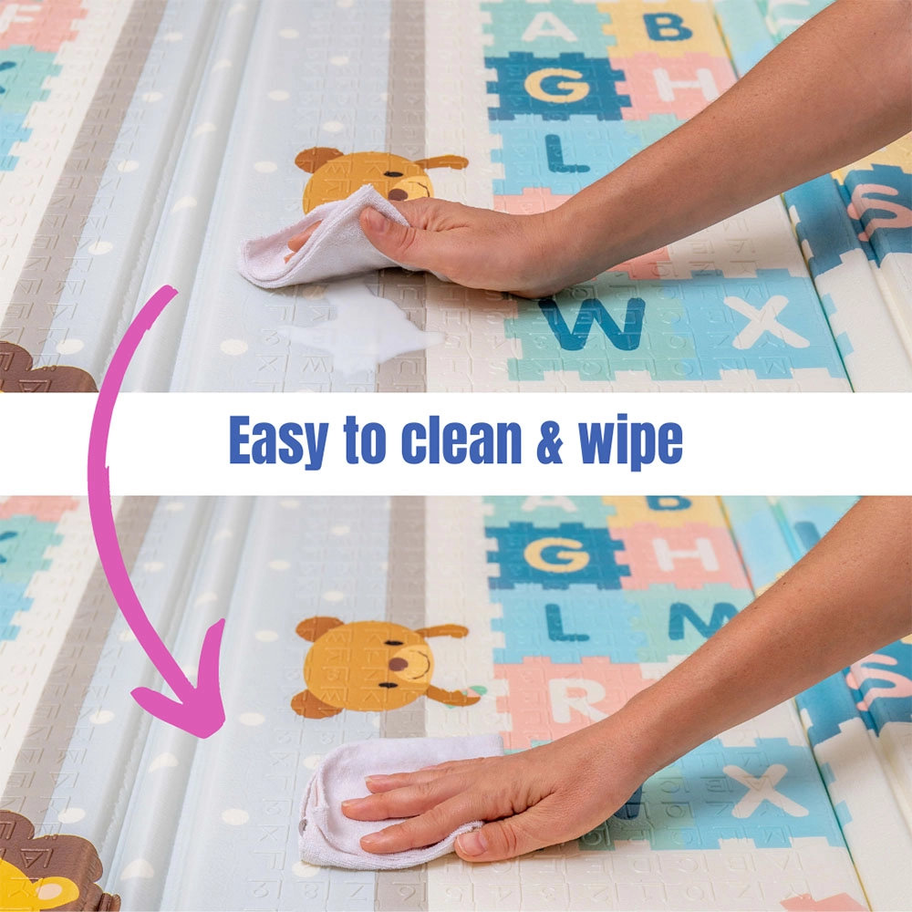 Baby Reversible & Foldable Playmat - Suitable for 0 months & above