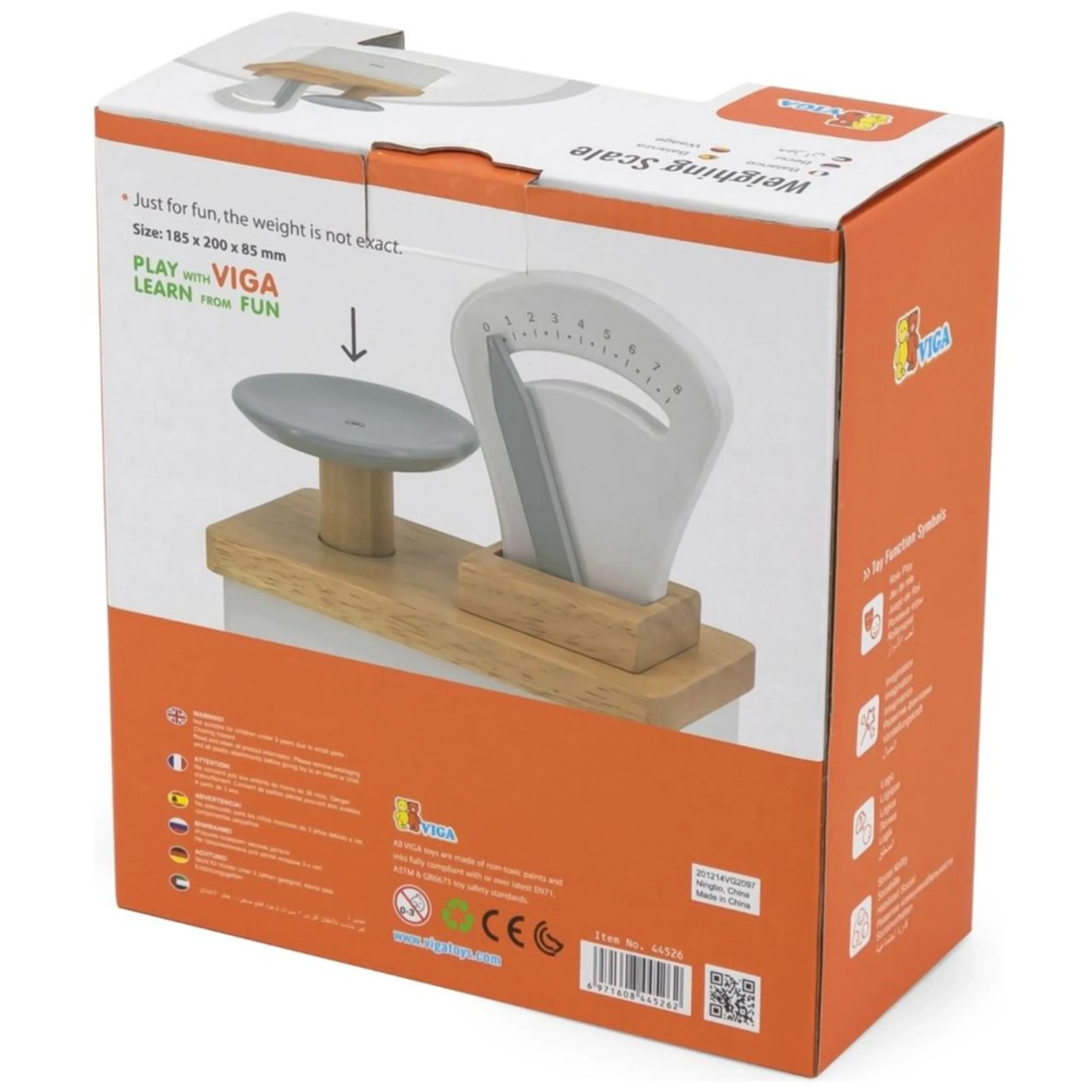 Wooden Weighing Scale - Suitable for 3 years & above