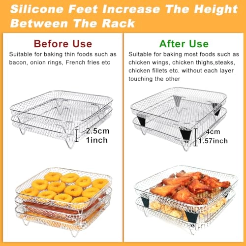 Air Fryer Rack - Aluminium, Plastic, Stainless Steel