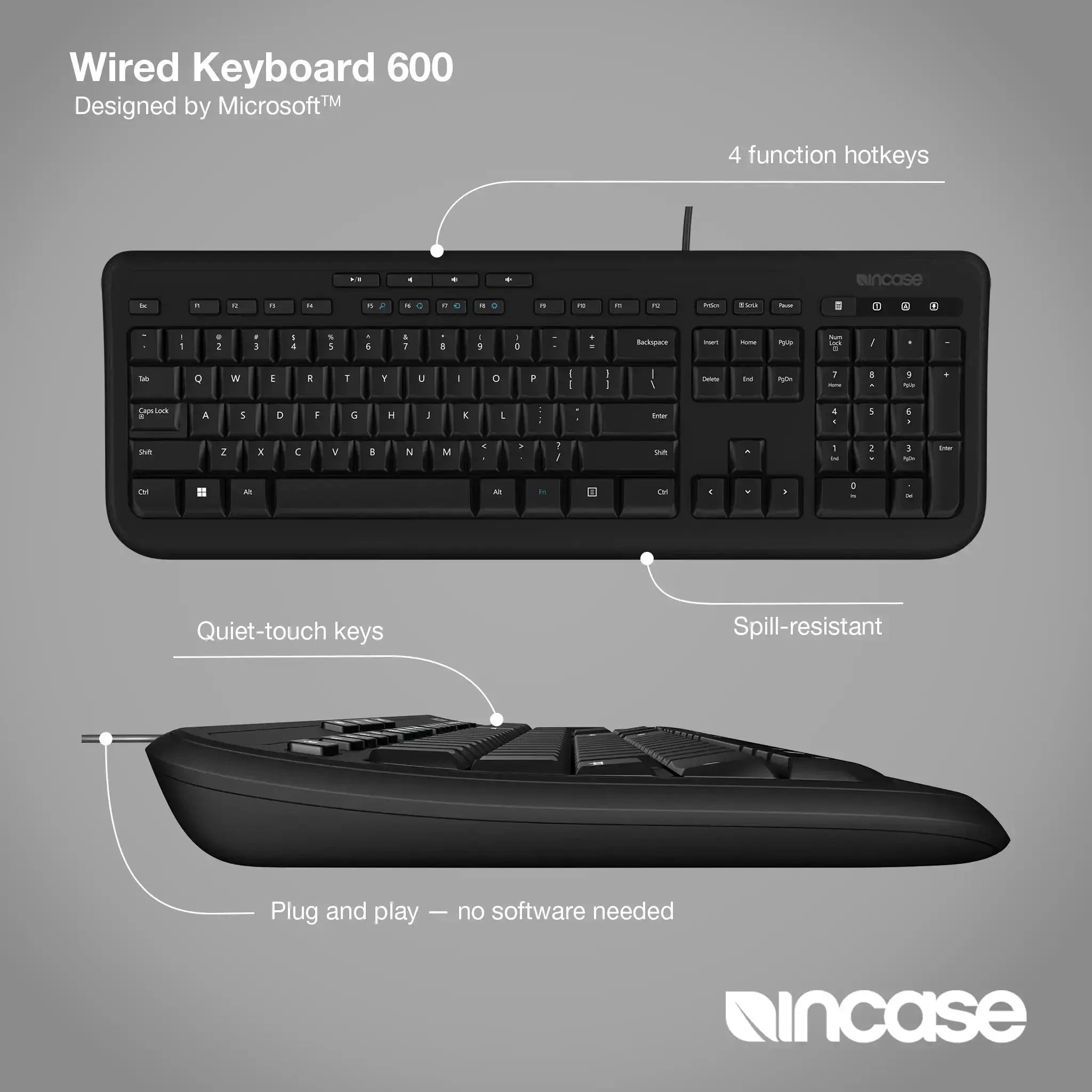 Wired Keyboard 600 - Wired