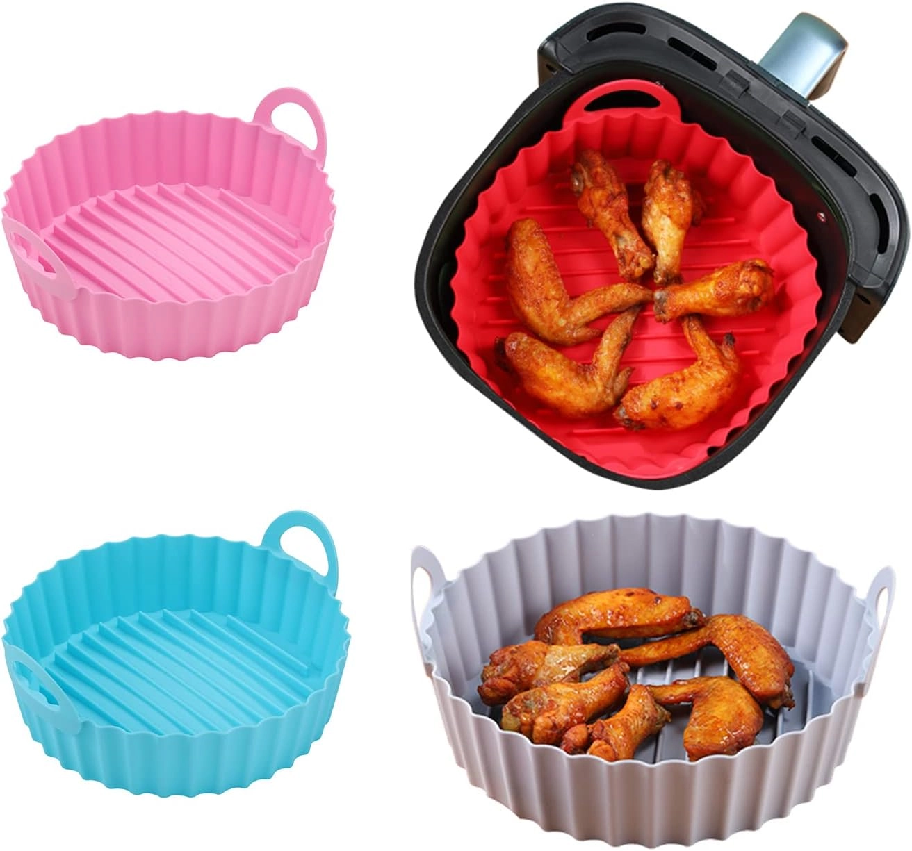 Air Fryer Silicone Baking Tray - Silicone 2PCS