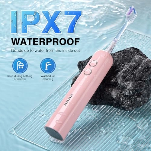 Sweeping Vibrating Electric Toothbrush - 4 Brush Heads 60 Days 3 Modes