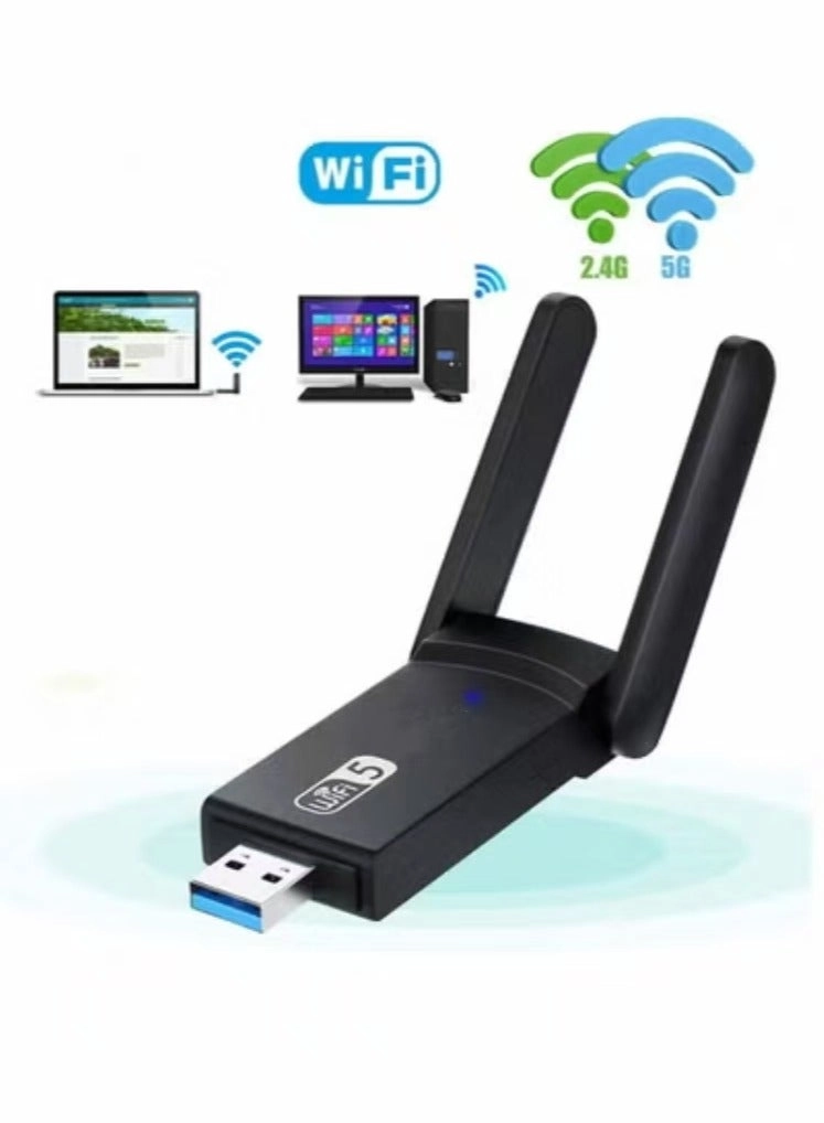 Wireless USB WiFi Adapter - Dual Band USB 3.0 Wireless