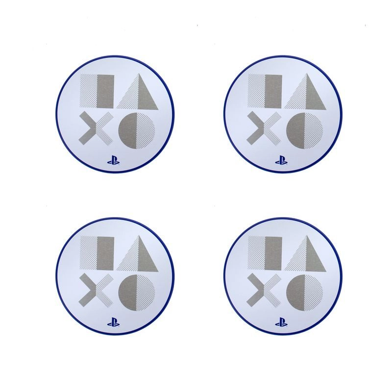 Paladone Metal Coasters PS5 - Set of Four Cork Backing