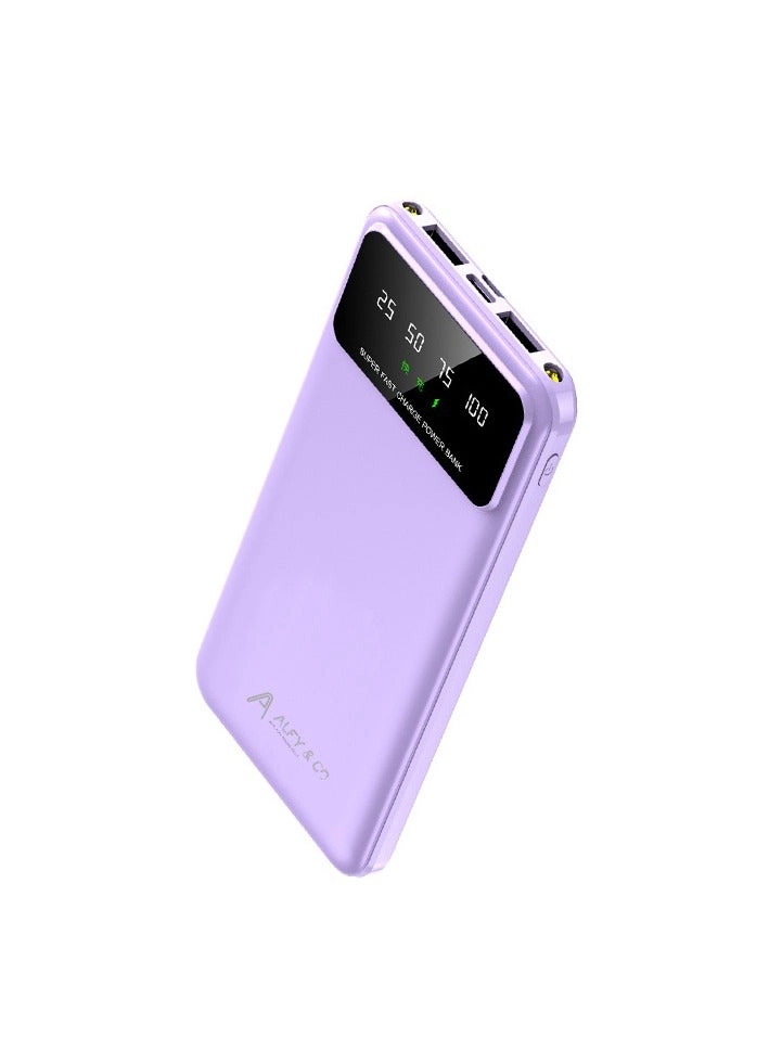 Purple 20000 mah Power Bank - 20000mAh 22.5W