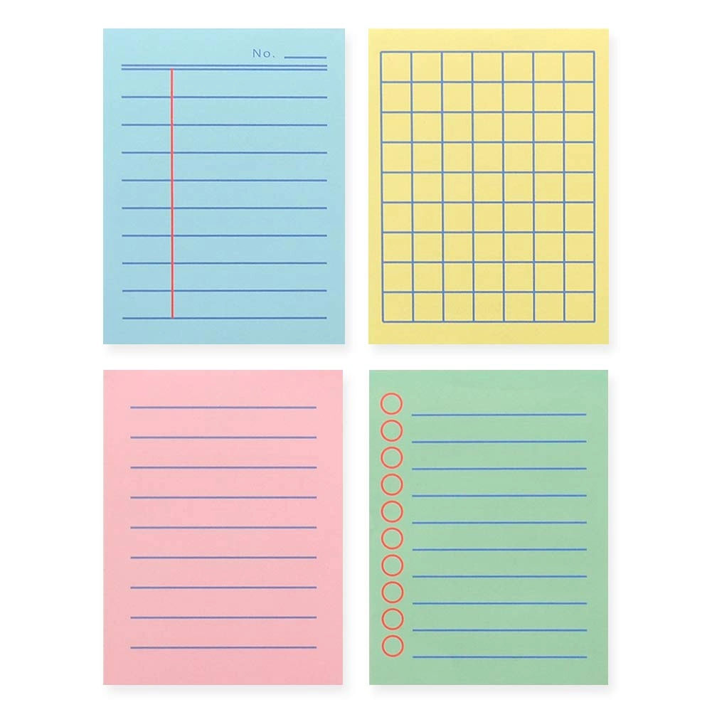 Monolike Memopad Boldline 3.15 x 4.17 Inches Softcover - Lined 100 Sheets