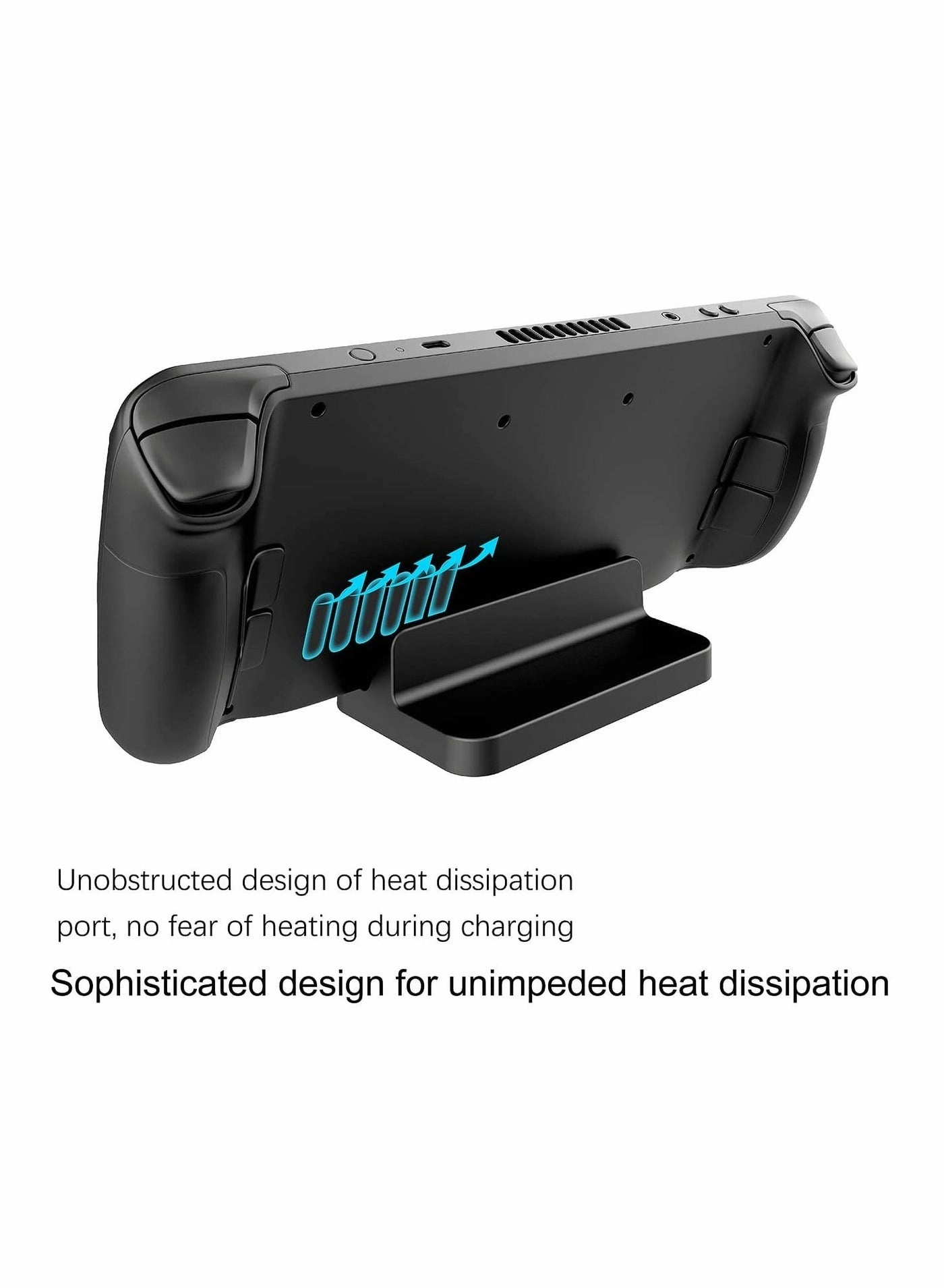 Steam Deck Stand - Portable Compact Non-Slip Black