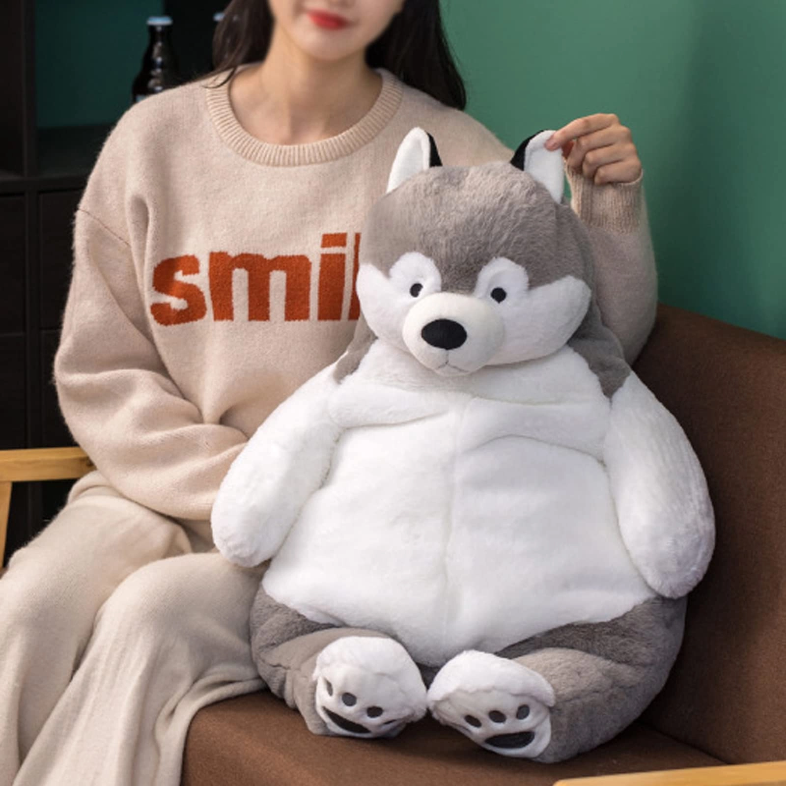 Husky Weighted Plush 43 cm