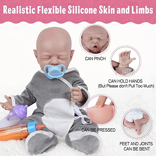 Reborn Baby Doll - 18 inch Silicone Boy Ages 3+