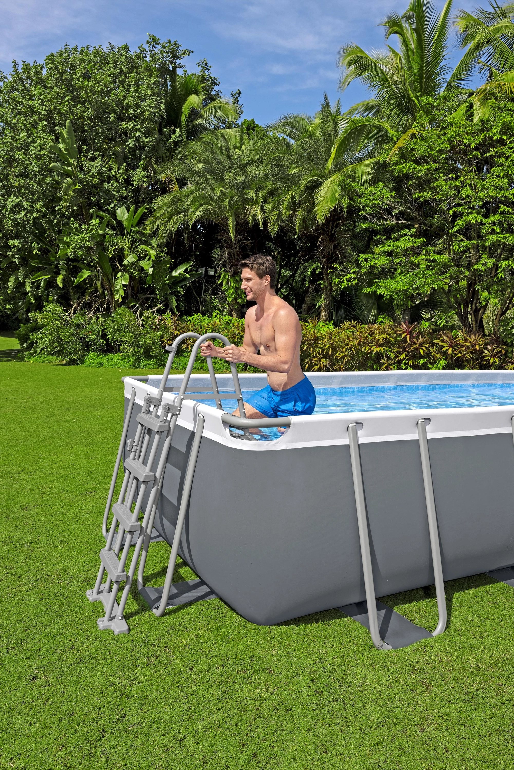 Power Steel Rectangular Pool Set - 6,478L