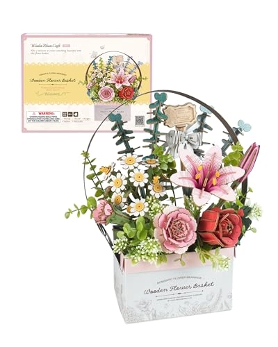 Flower Bouquet Basket Building Set - Floral