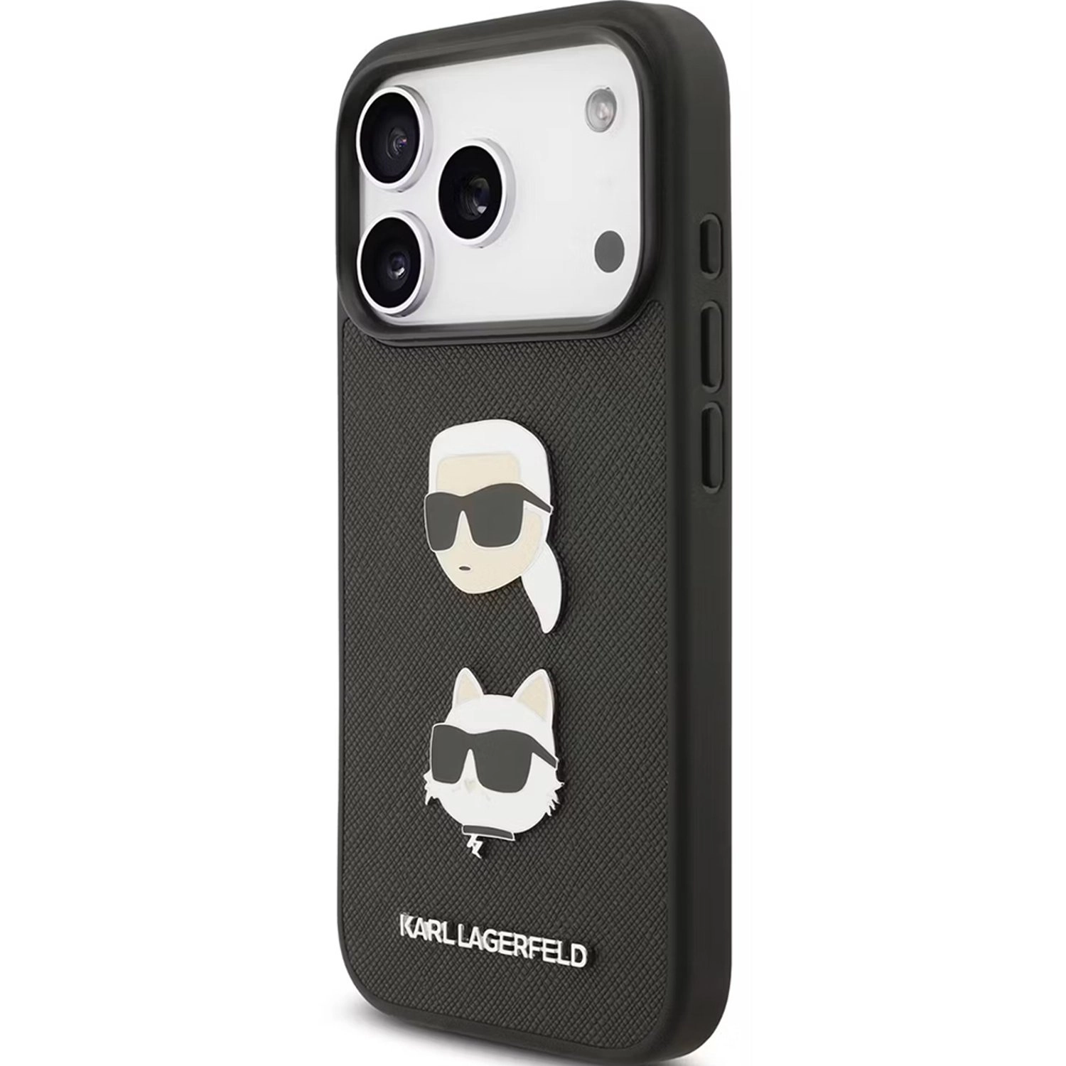 Leather Case Saffiano Leather Black for iPhone 17 Pro Max