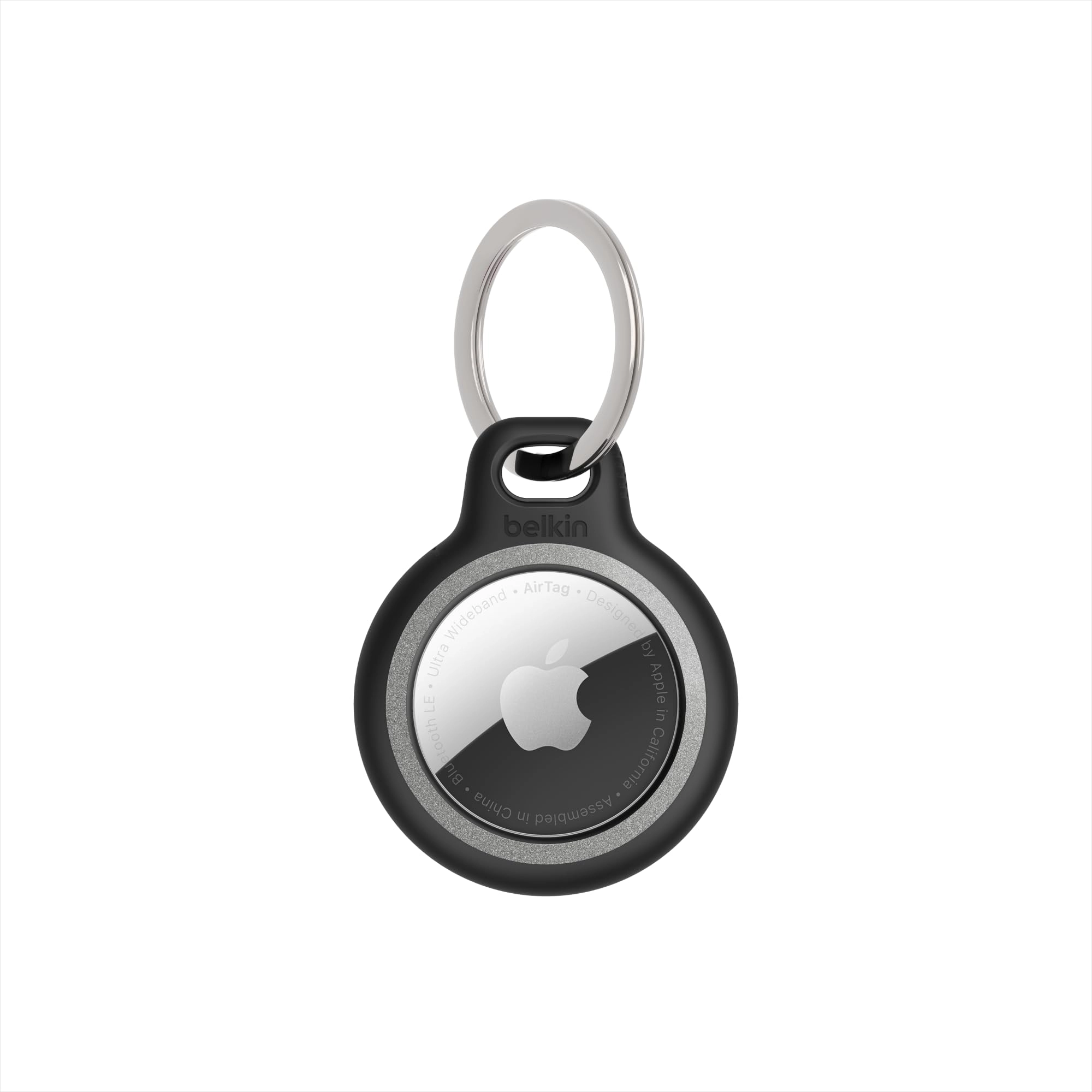Belkin Apple AirTag Reflective Secure Holder - Key Ring Black