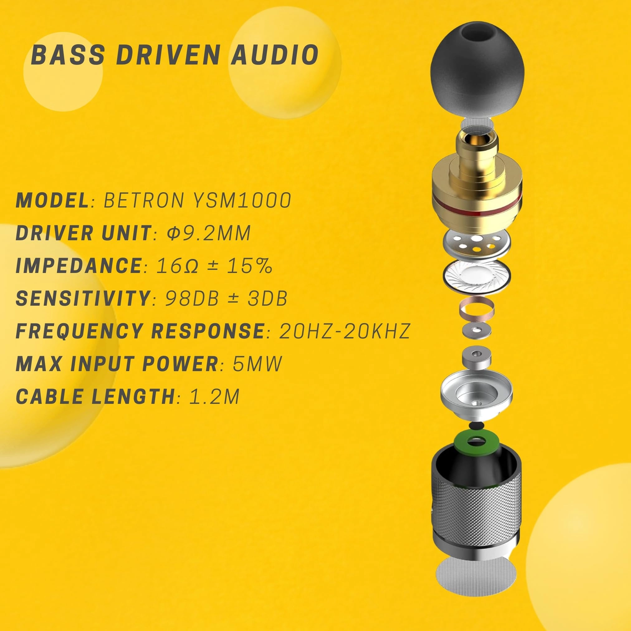 YSM1000 Wired Earphone