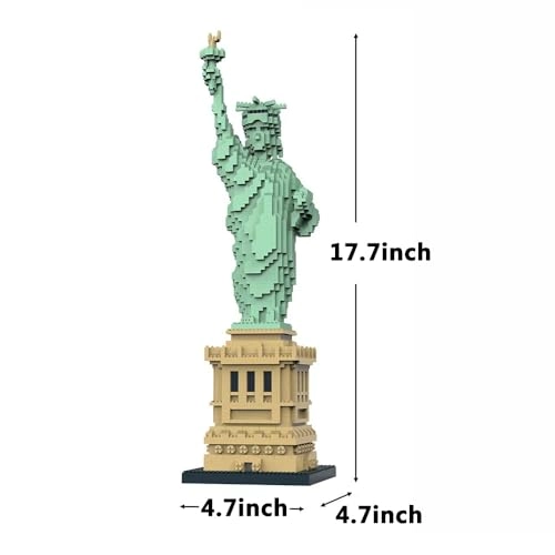 Lady Liberty Micro Mini Blocks - Statue of Liberty 2810pcs