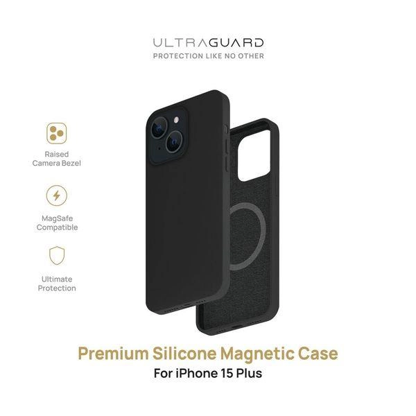 ULTRAGUARD Premium Silicone Magnetic Case for Iphone 15 Plus