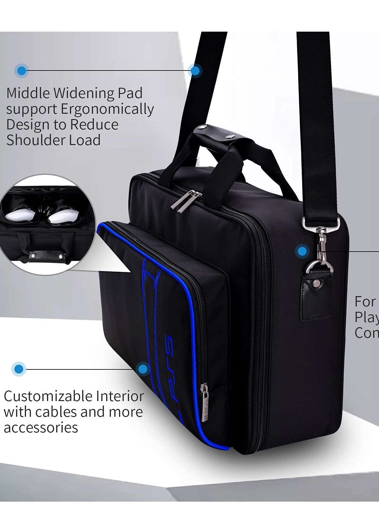 Case Storage Bag - Compatible with PS5 Controller Silicone Cover White