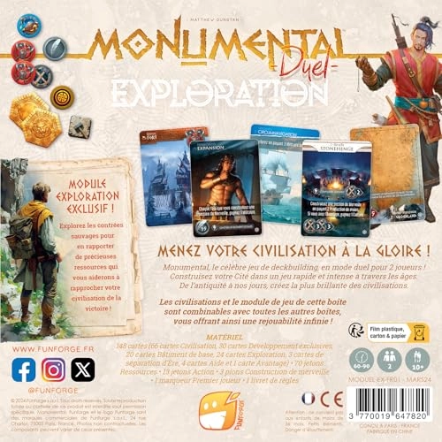 Monumental Duel: Exploration - Card Game (French)