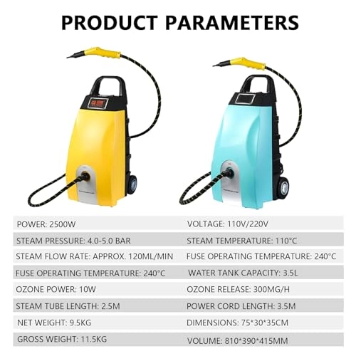 High Pressure Steam Cleaner - 4.0-5.0 bar 3.5L