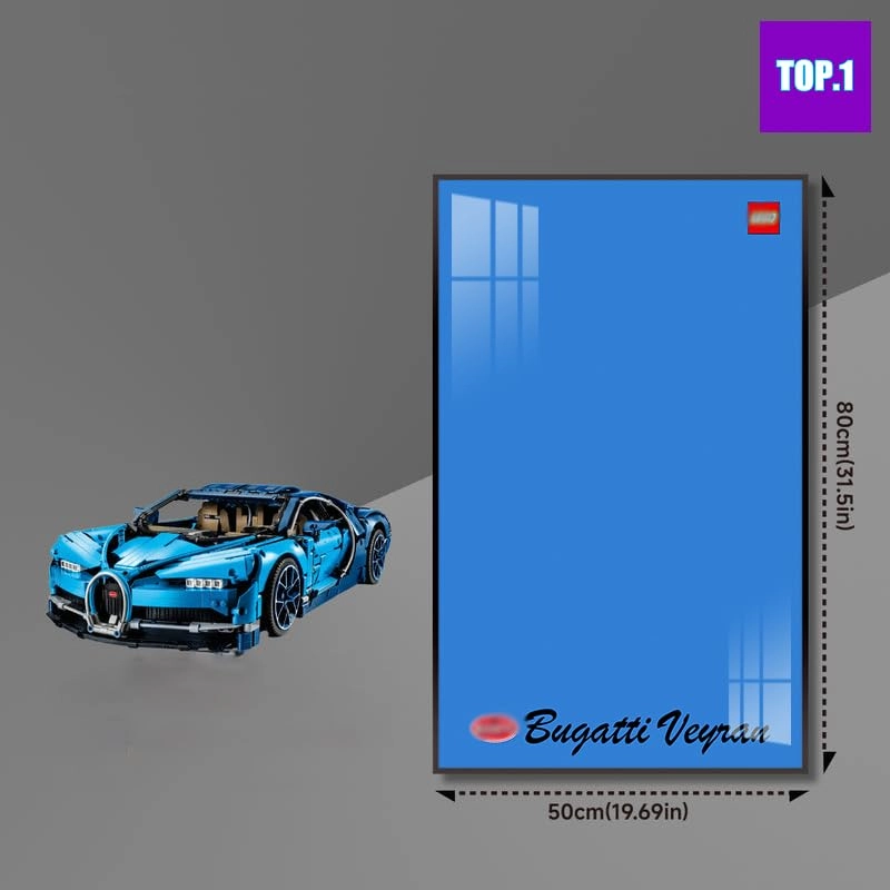 Display Wallboard - for LEGO 42083 Bugatti with Light