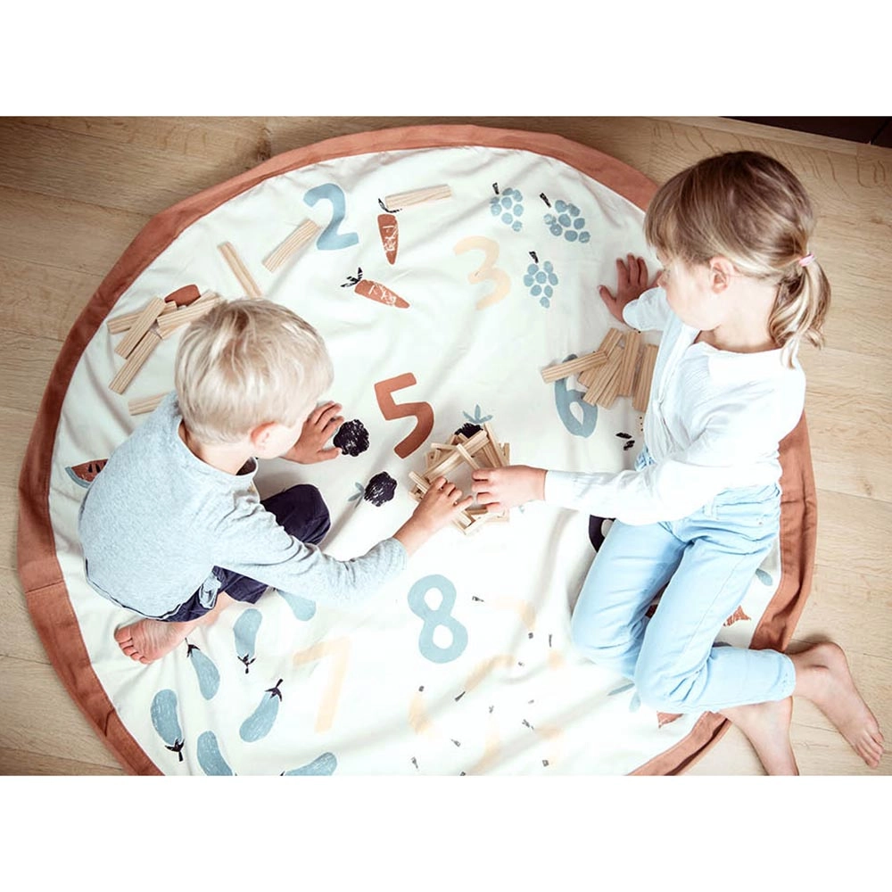 Playmat & Storage Bag - Veggie Numbers Suitable for 3 years and above