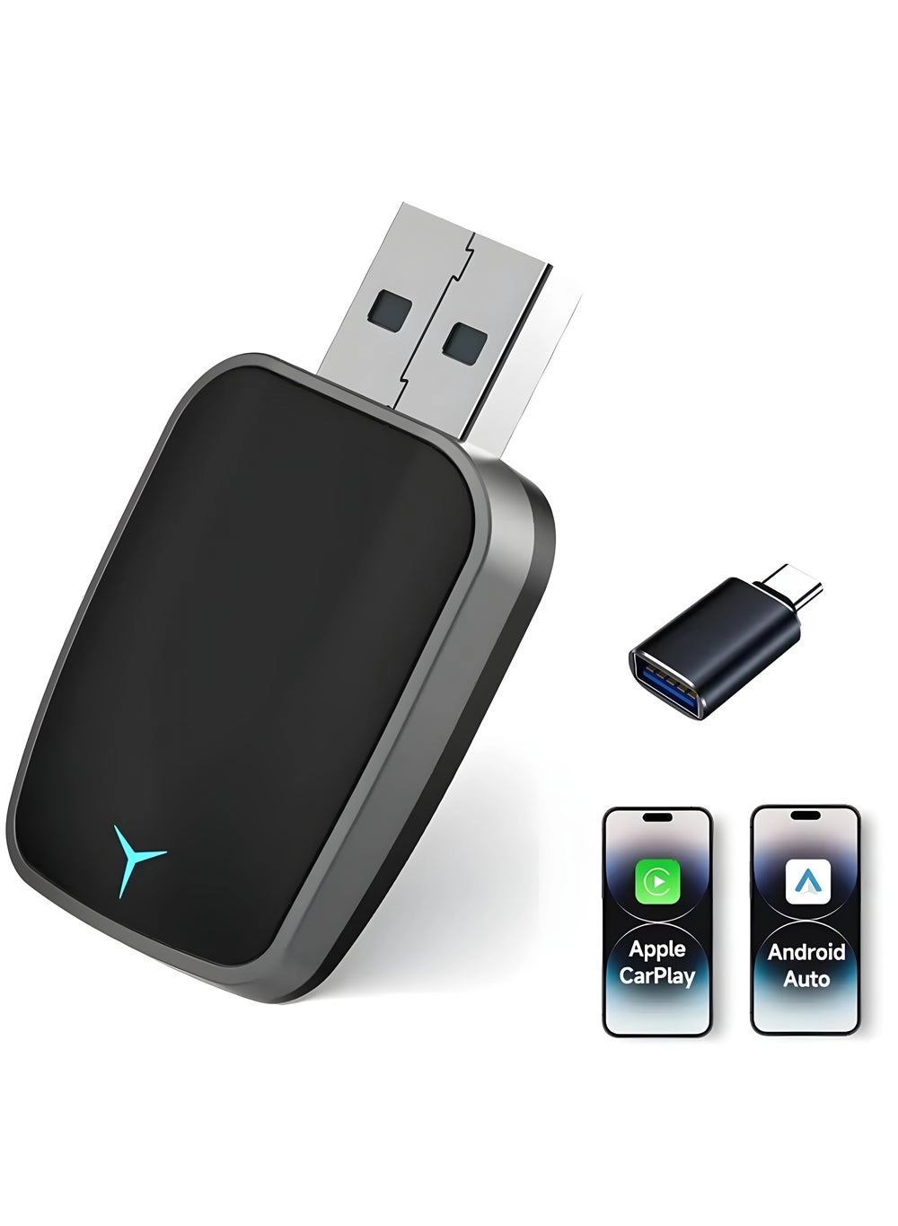 Wireless Carplay Adapter - Wireless Apple iPhone Android Phone