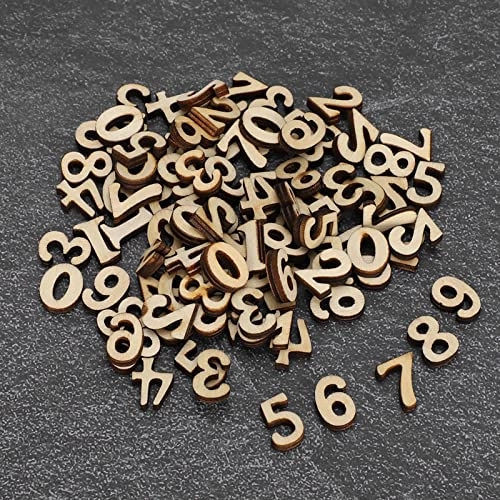 Mixed Numbers Wooden Chip - 0-9 200 pieces
