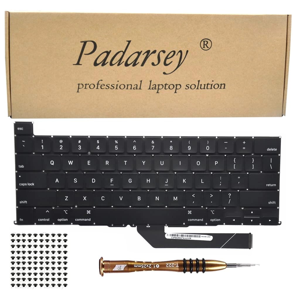Padarsey A2141 Keyboard + Keyboard Screws + Screwdriver - US Wireless