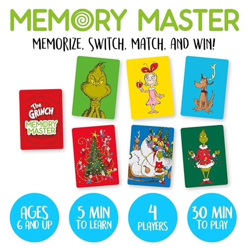 Grinch Christmas Memory Master - Card Game