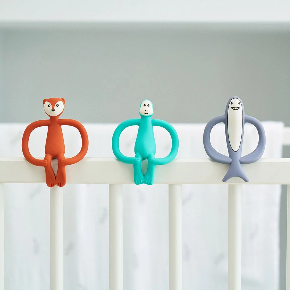 Fudge Fox Teether - food-grade silicone