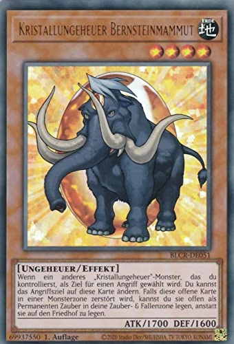 Yugioh Crystal Monster Amber Mammoth BLCR-DE051 - German