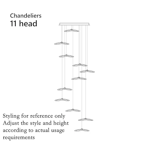 Extra Long Stairwell Chandelier - 3inches to 80inches