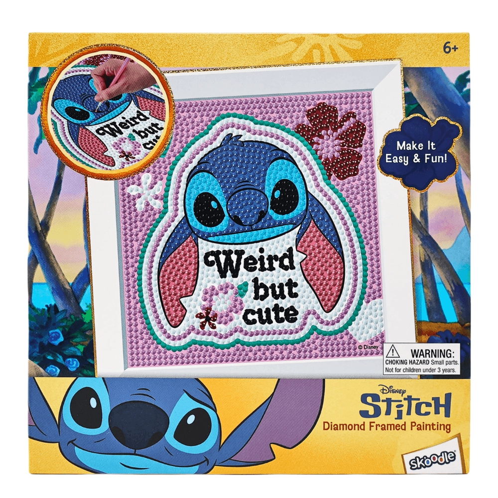Lilo & Stitch Diamond Framed Painting Kit - Cute Stitch