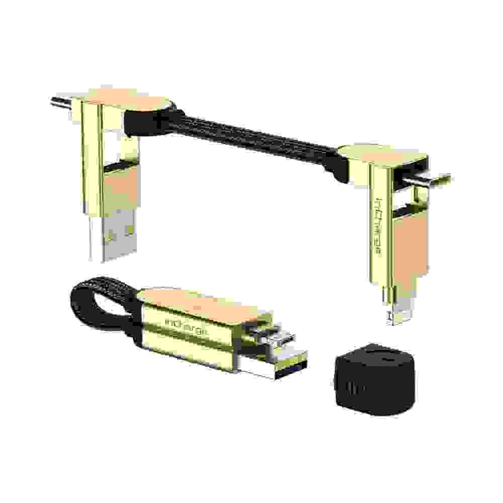 Rolling Square inCharge X 100W Cable USB-A to USB-C/Lightning/Micro USB