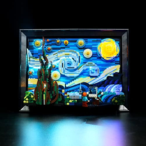 LED Lighting Compatible with Lego Vincent Van Gogh - The Starry Night 21333