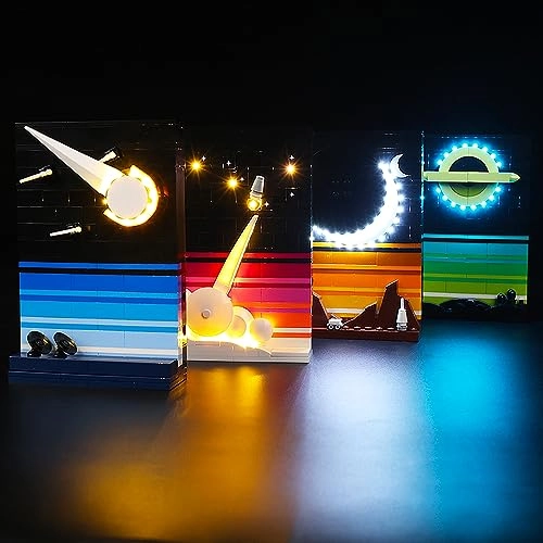 LED Lighting Kit for LEGO Ideas Stories from the Space Age 21340