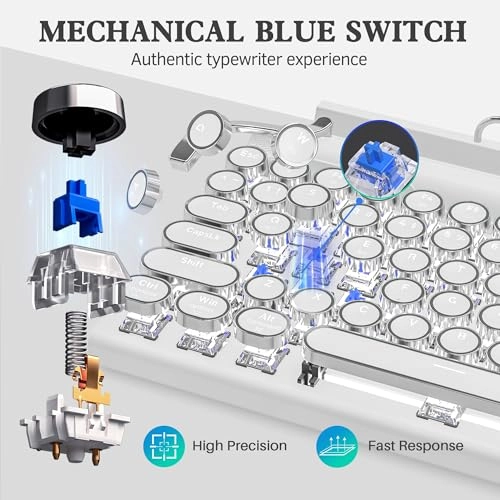 Retro Typewriter Mechanical - EN Wired/Wireless