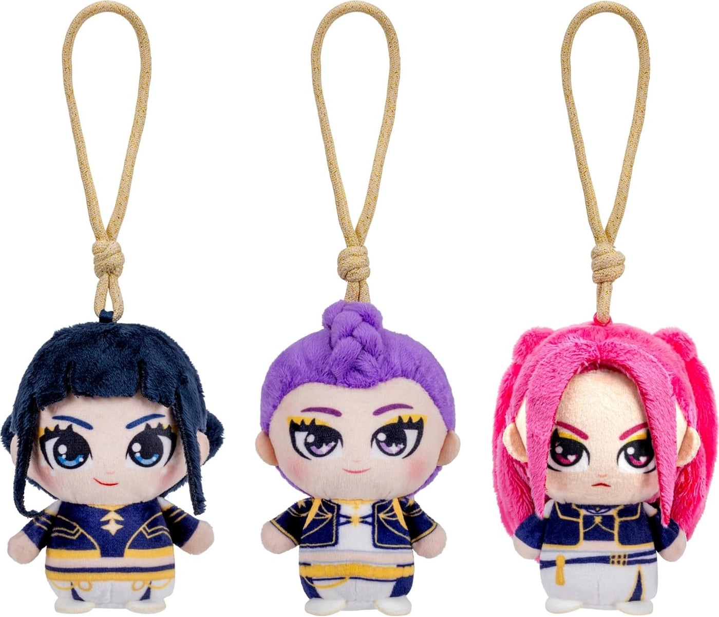Jazwares Kpop Demon Hunters - Rumi, Mira, and Zoey Clip-On - 10 cm