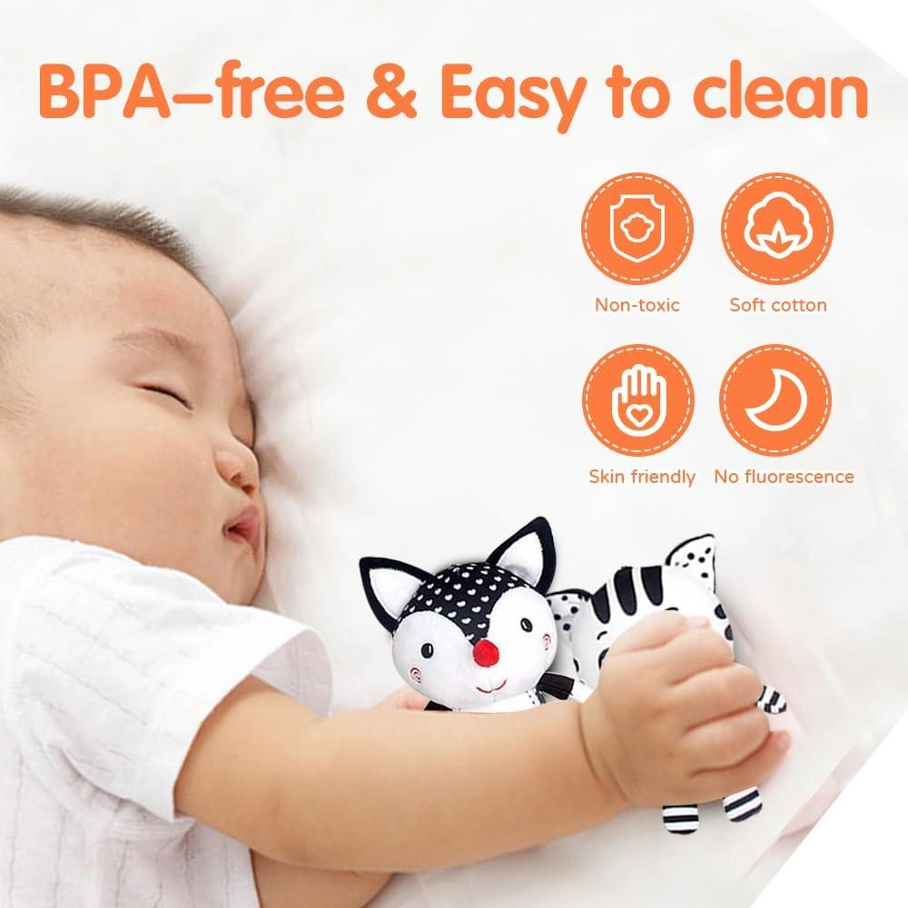 Baby Stroller Plush Hanging Mobile Rattle Toy - Suitable for 3 months and above