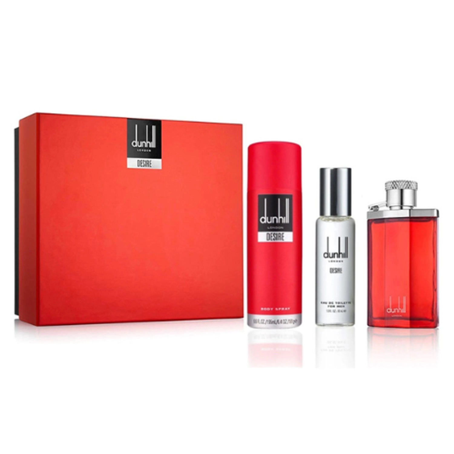 Desire Red M EDT - Amber Woody + Deodorant + Miniature