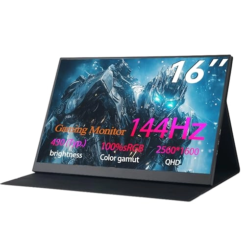 Portable Screen Displays - 16“ 144Hz 2.5K 16 Inches 2560 x 1600 Pixels