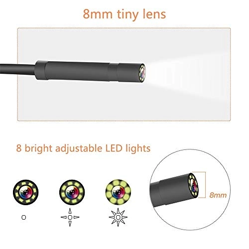 Digital Industrial Endoscope - 8.0mm 1m