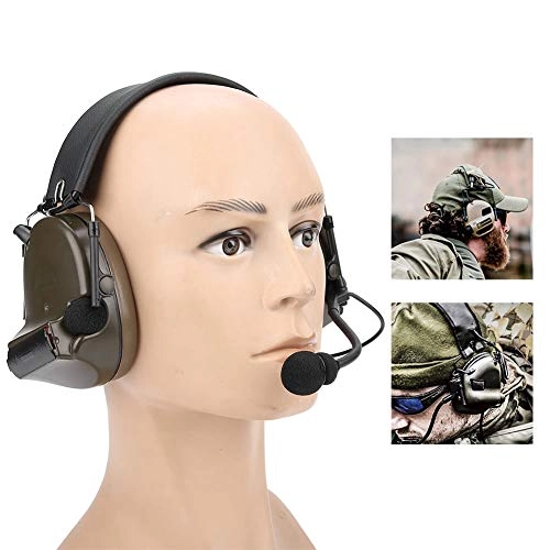 C2 Tactical Headphones - Adjustable Foldable Wired Microphone