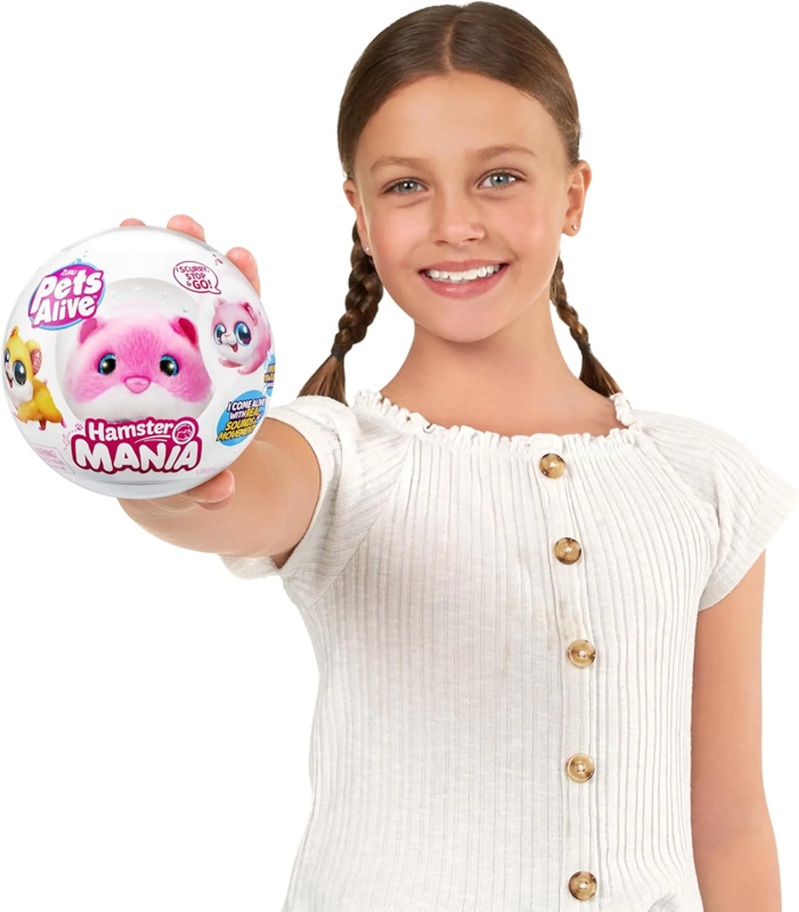 Hamstermania Series 1 Capsule - Realistic Squeaky Sounds