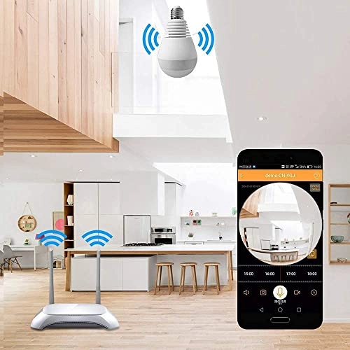 Bulb Light Wireless IP Camera 1080p