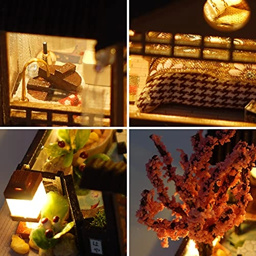 Miniature Wooden Dollhouse - Japanese Style Villa