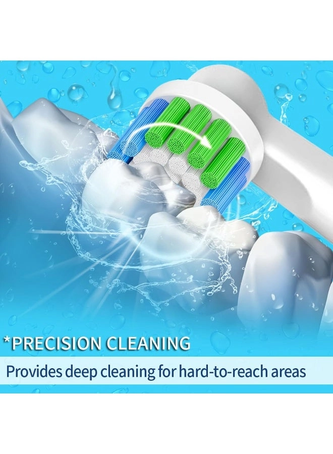 Precision Replacement Brush Heads - 16 Pack 8pcs White 8pcs Black